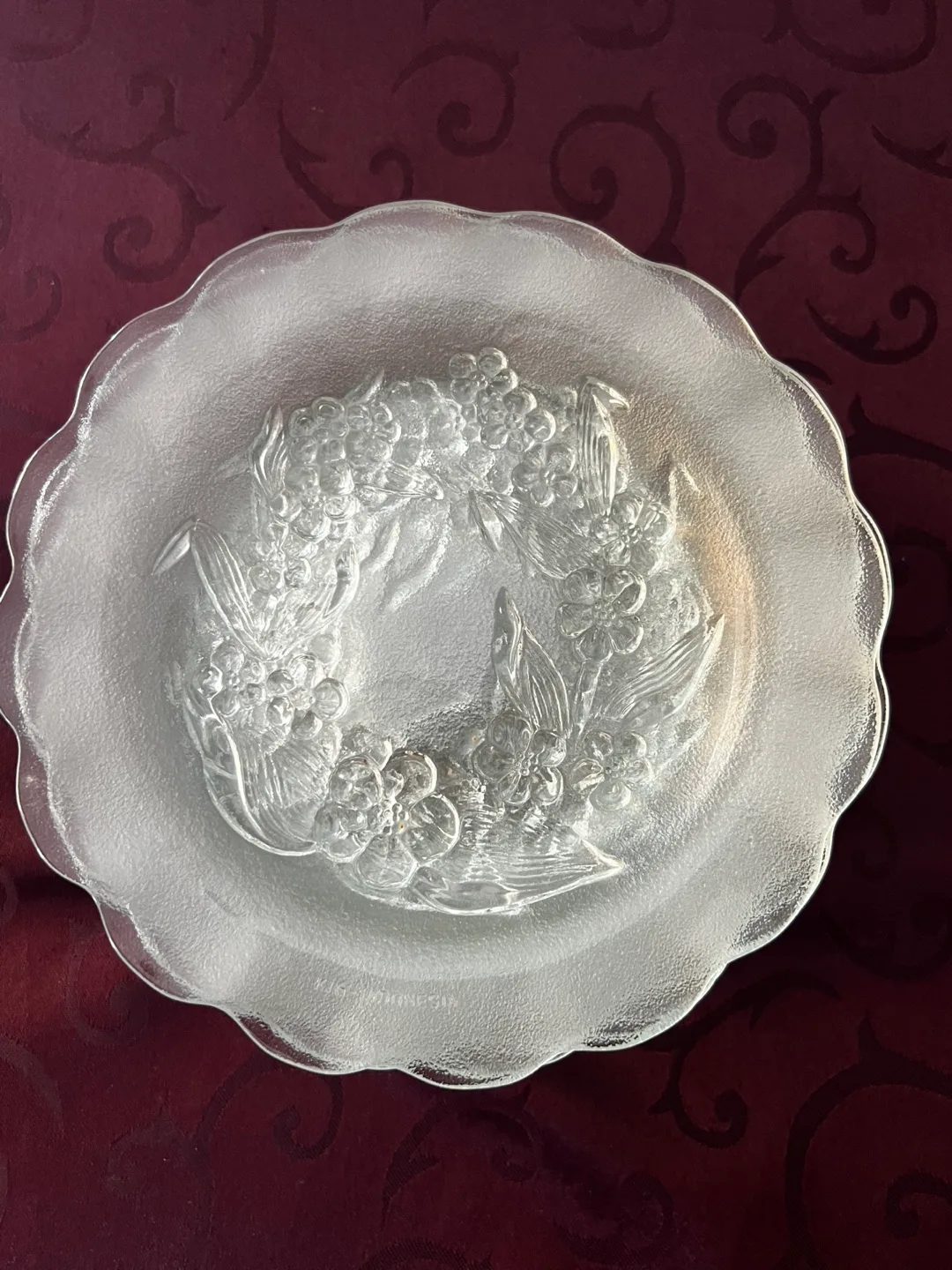 Floral Glass Dessert Plates - Set of 10 image indicator(4)