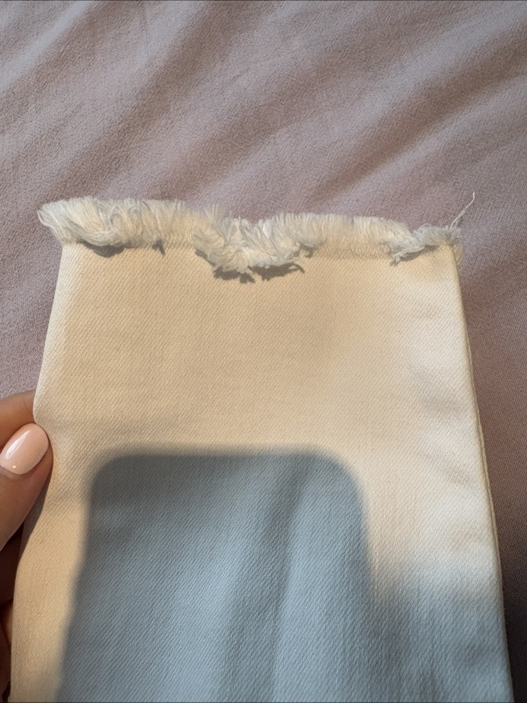 American Eagle Distressted White Jeans, Size 10 - photo 4