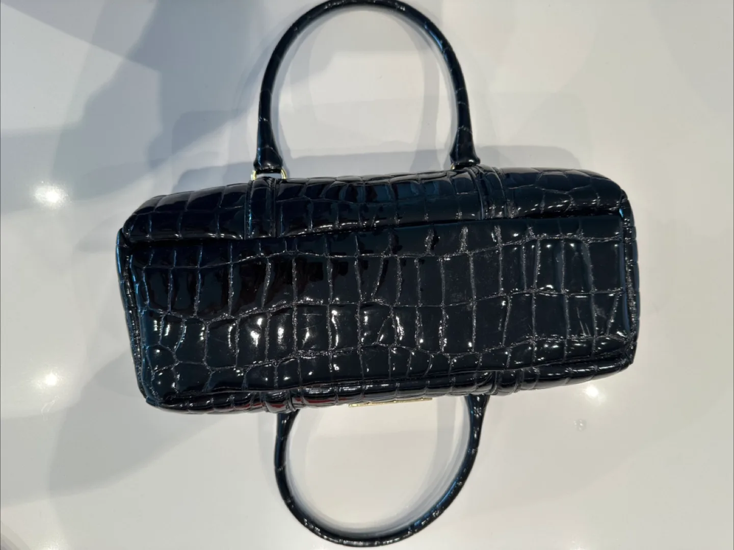 Renato Balestra Black Patent Leather Handbag image indicator(3)