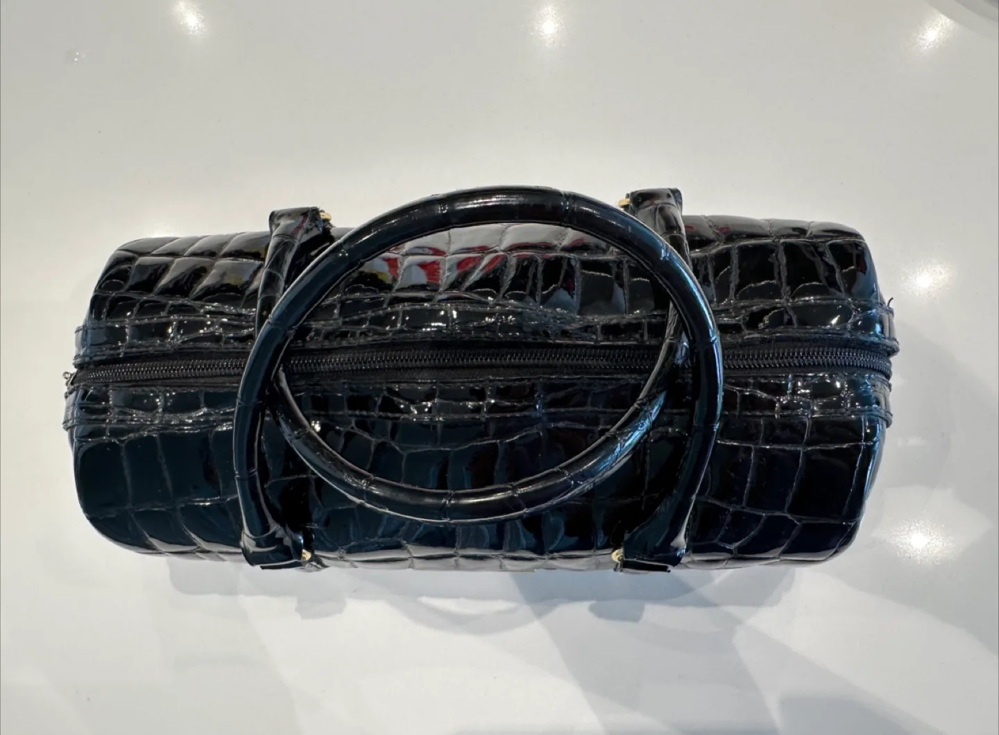 Renato Balestra Black Patent Leather Handbag image indicator(2)