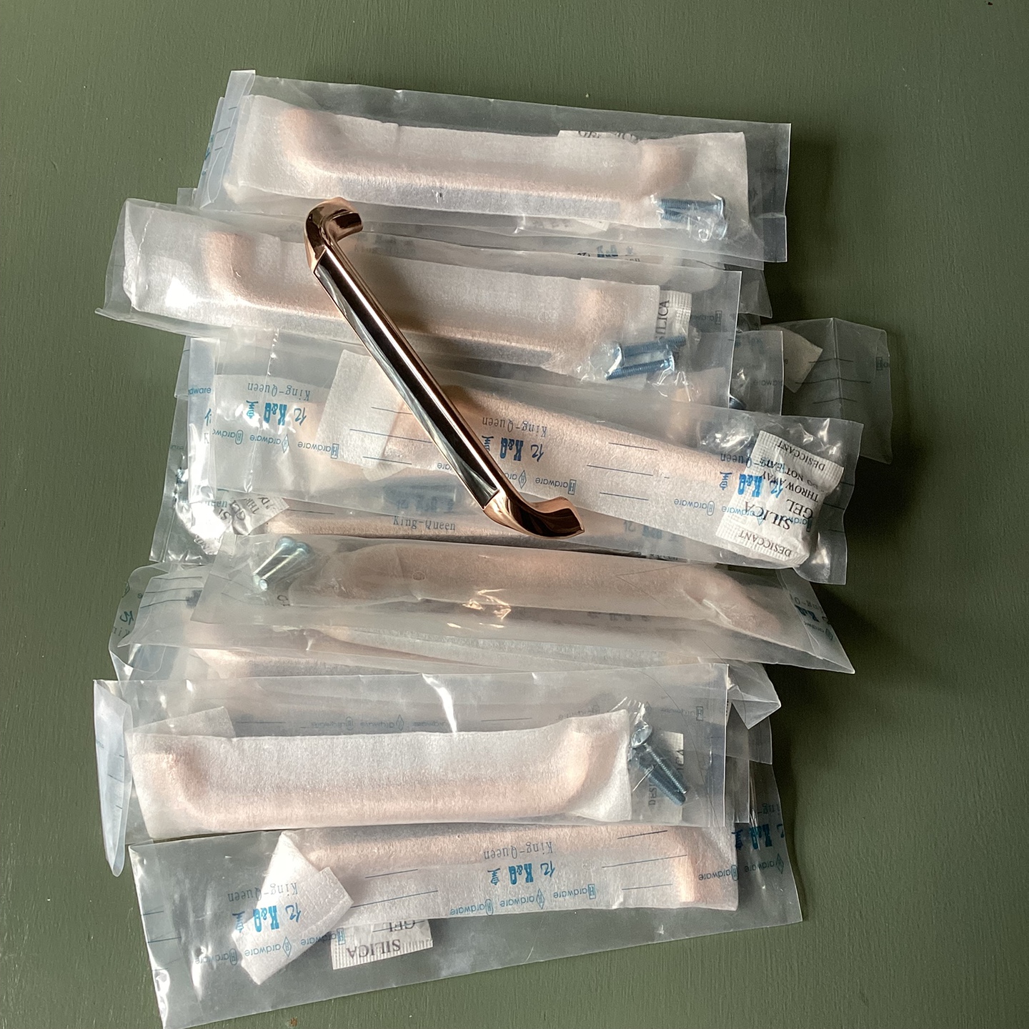 Rose Gold and Black Drawer Pulls 5” - photo 5