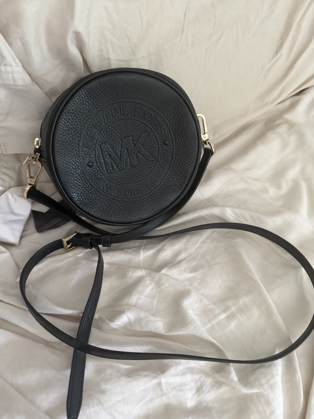 Michael Kors Black Leather Round Crossbody Bag - photo 2