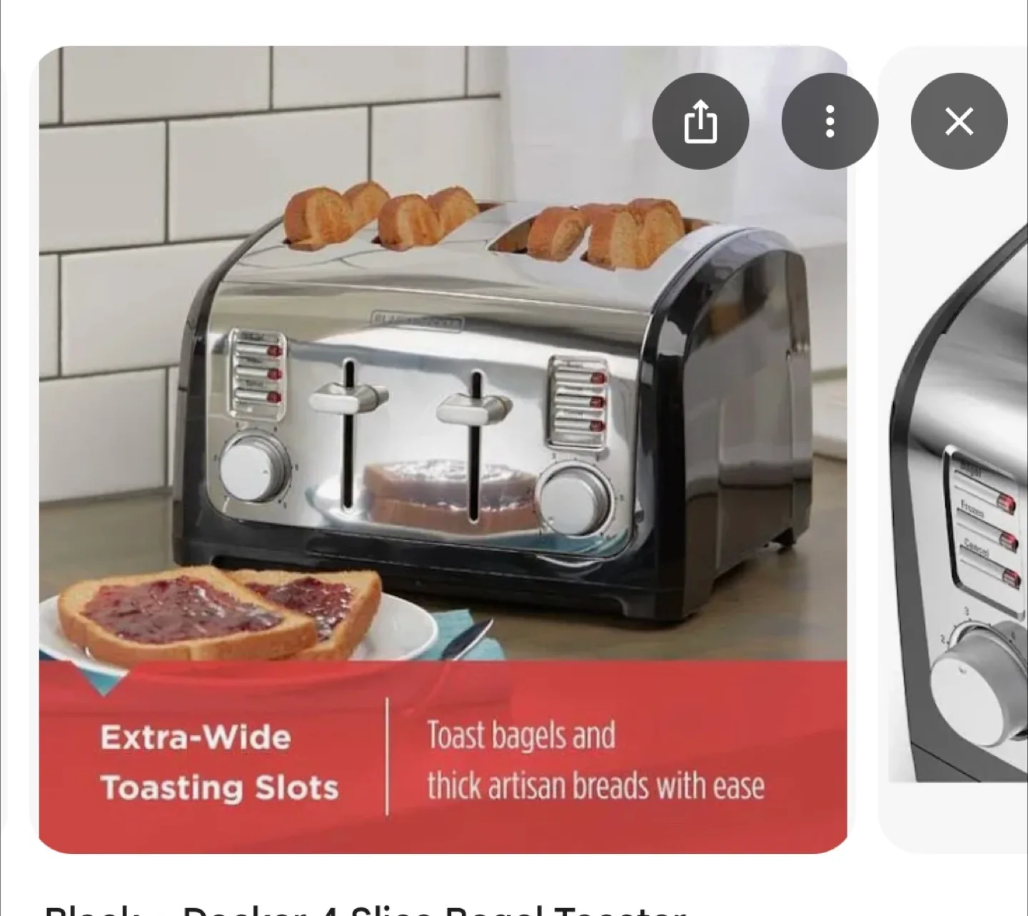 Black+Decker 4-Slice Toaster