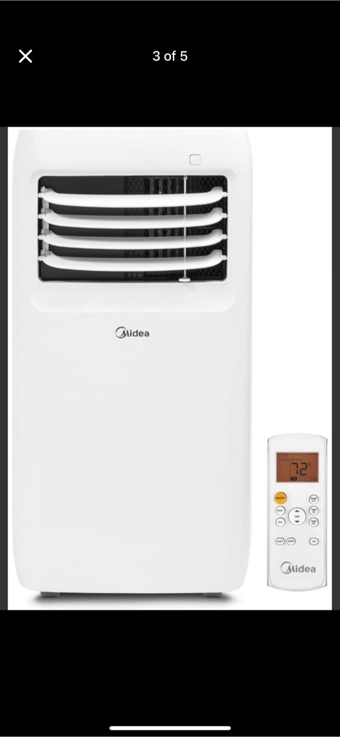Midea 8,000 BTU Portable Air Conditioner - White - photo 3