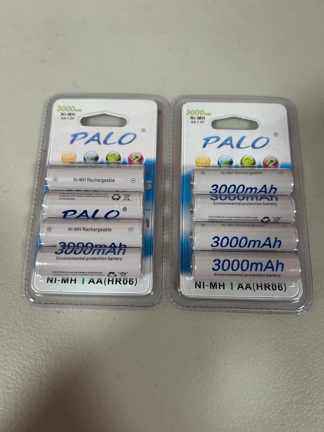 PALO 3000mAh AA Rechargeable Batteries w/ EBL Charger thumbnail