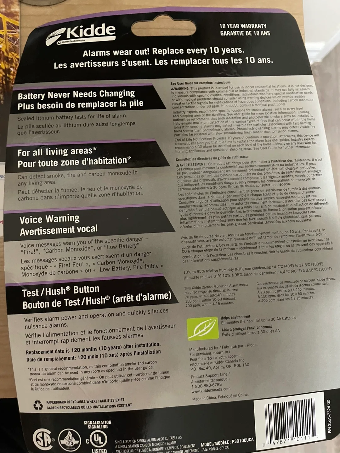 Brand New talking smoke carbon monoxide detector image indicator(2)