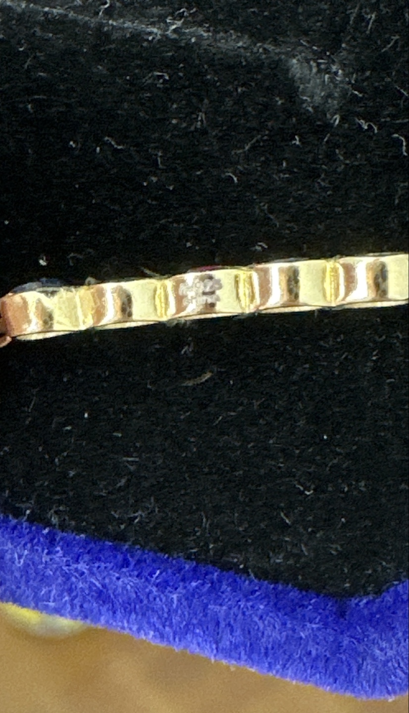 Gold Necklace with Rainbow Stones - photo 3