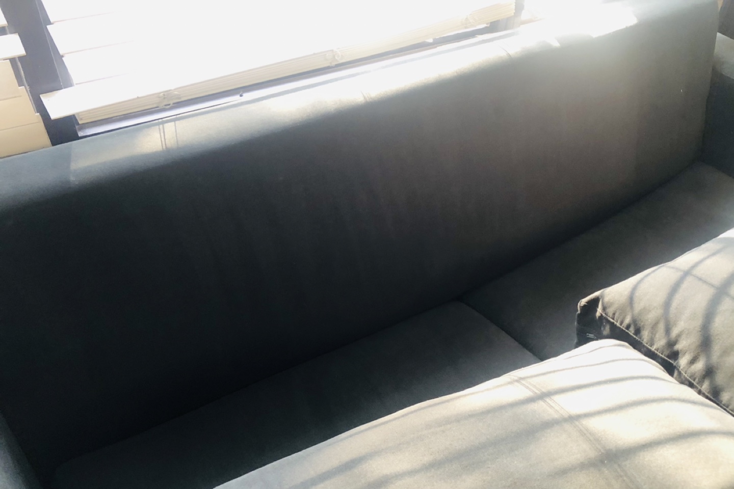 Couch with pull out bed- Grey Fabric - photo 4