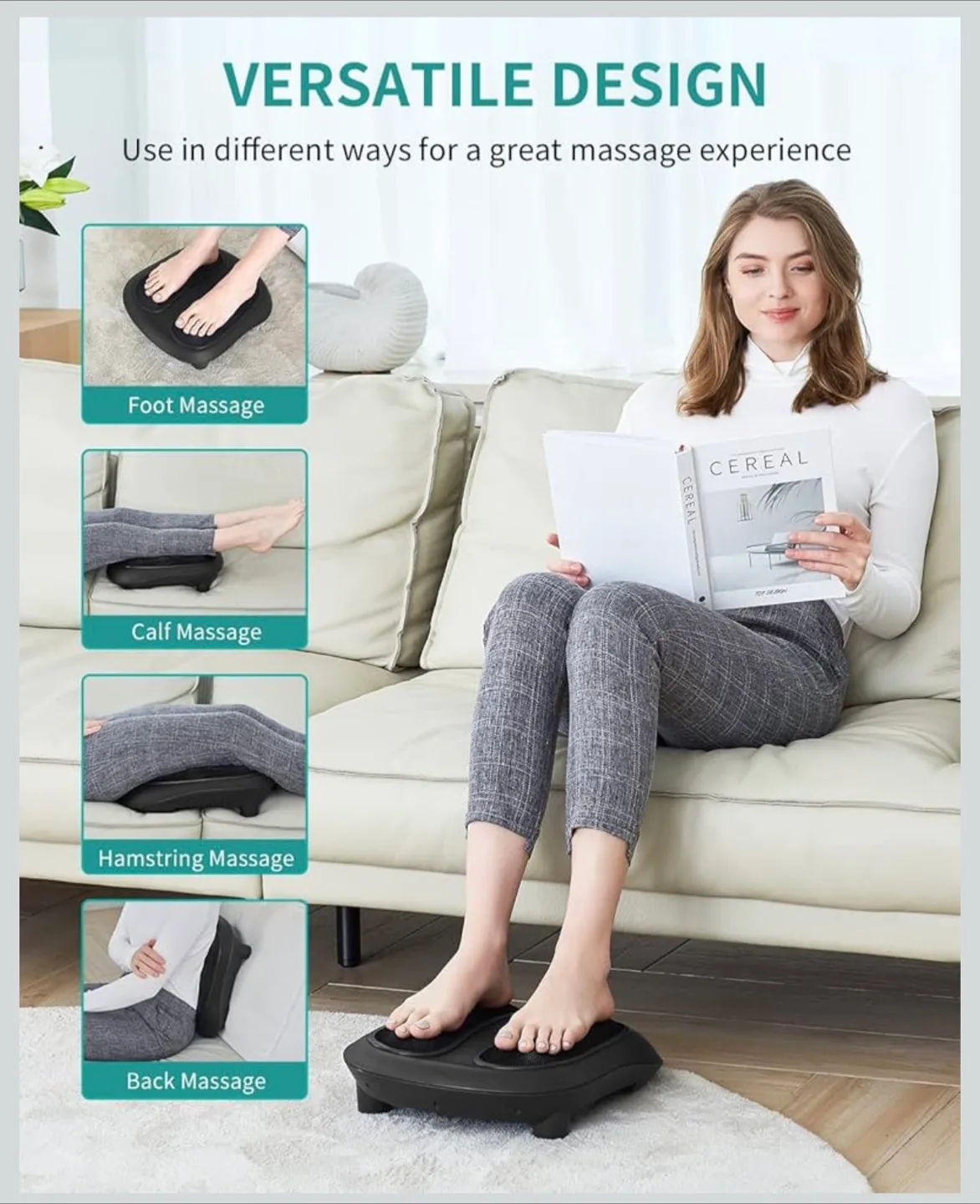 Nekteck Foot Massager with Heat image indicator(3)