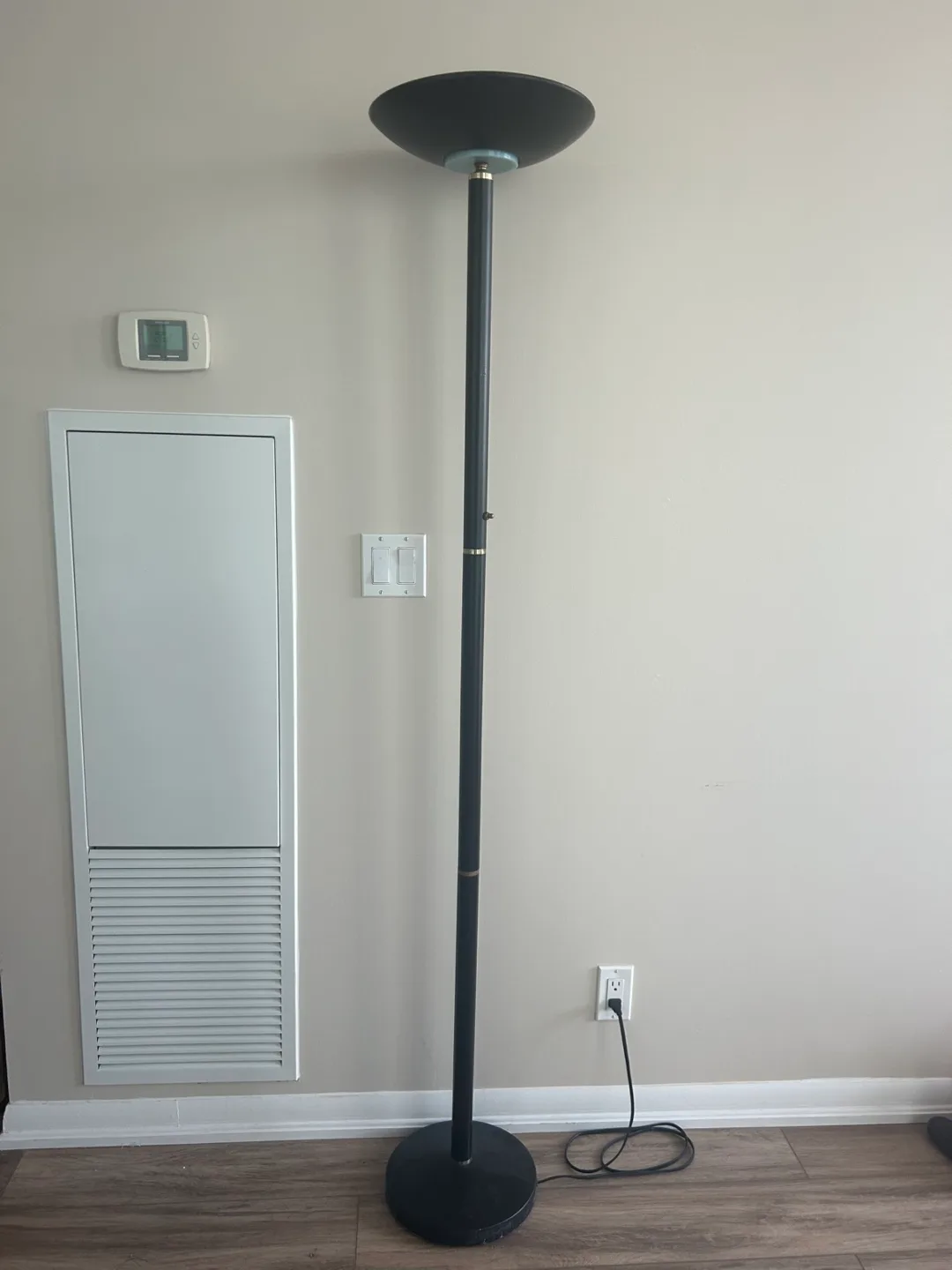 Black Torchiere Floor Lamp thumbnail