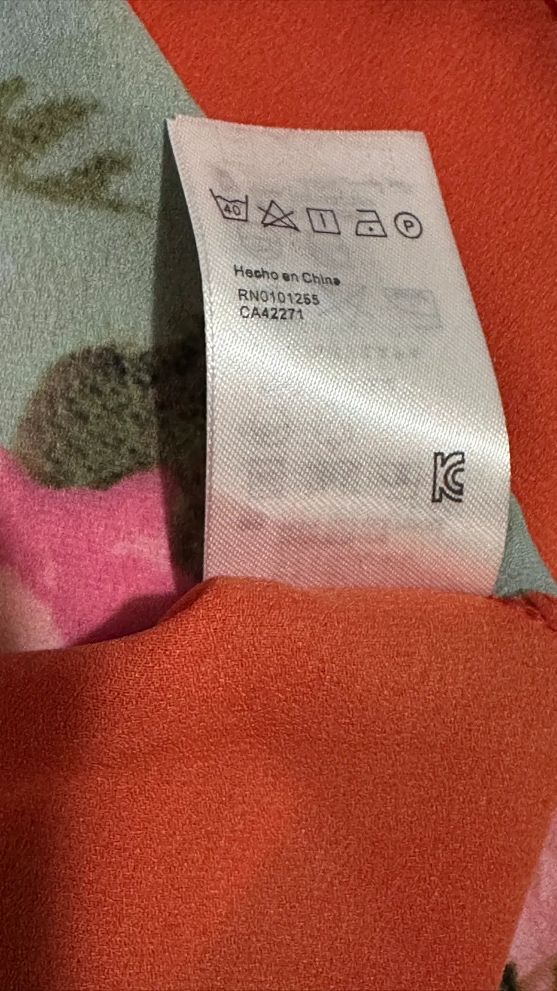 H&M Red Floral Halter Dress - Size 6 image indicator(6)