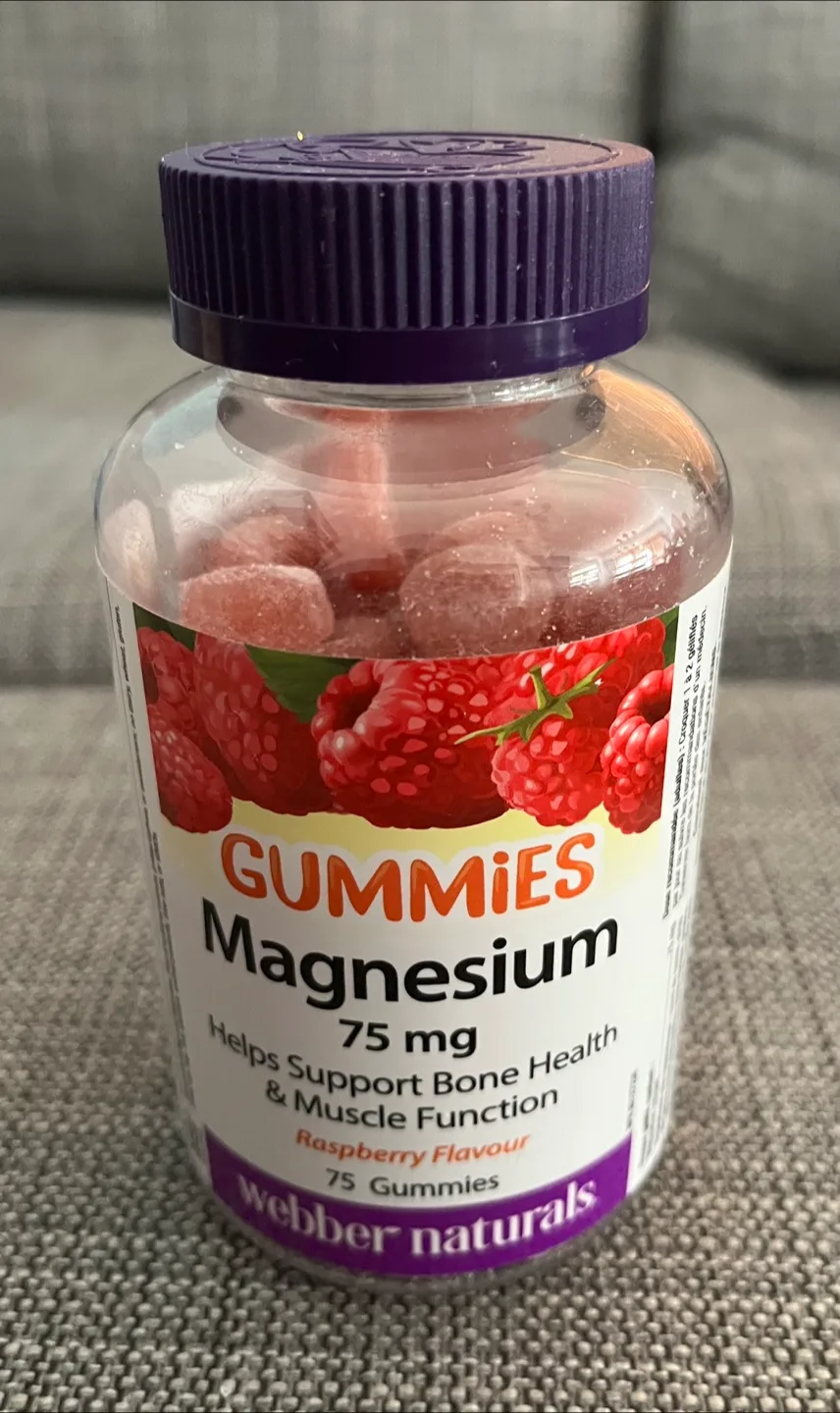 Webber Naturals Magnesium Gummies - Raspberry thumbnail