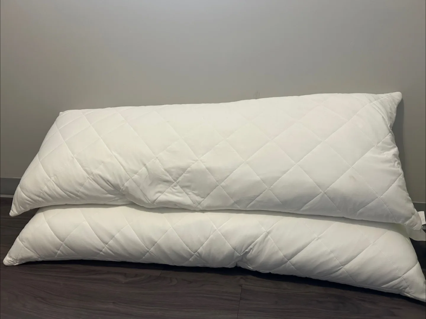 White Quilted Body Pillow - 50 x 137cm thumbnail