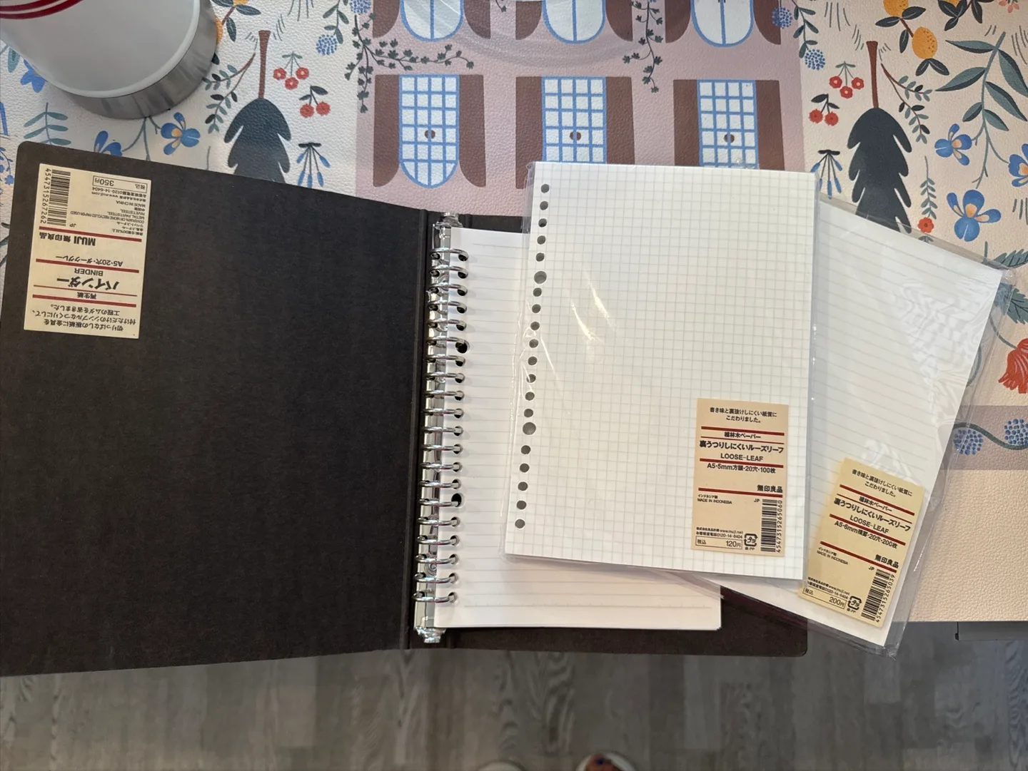 MUJI Binder with Loose Leaf Paper thumbnail