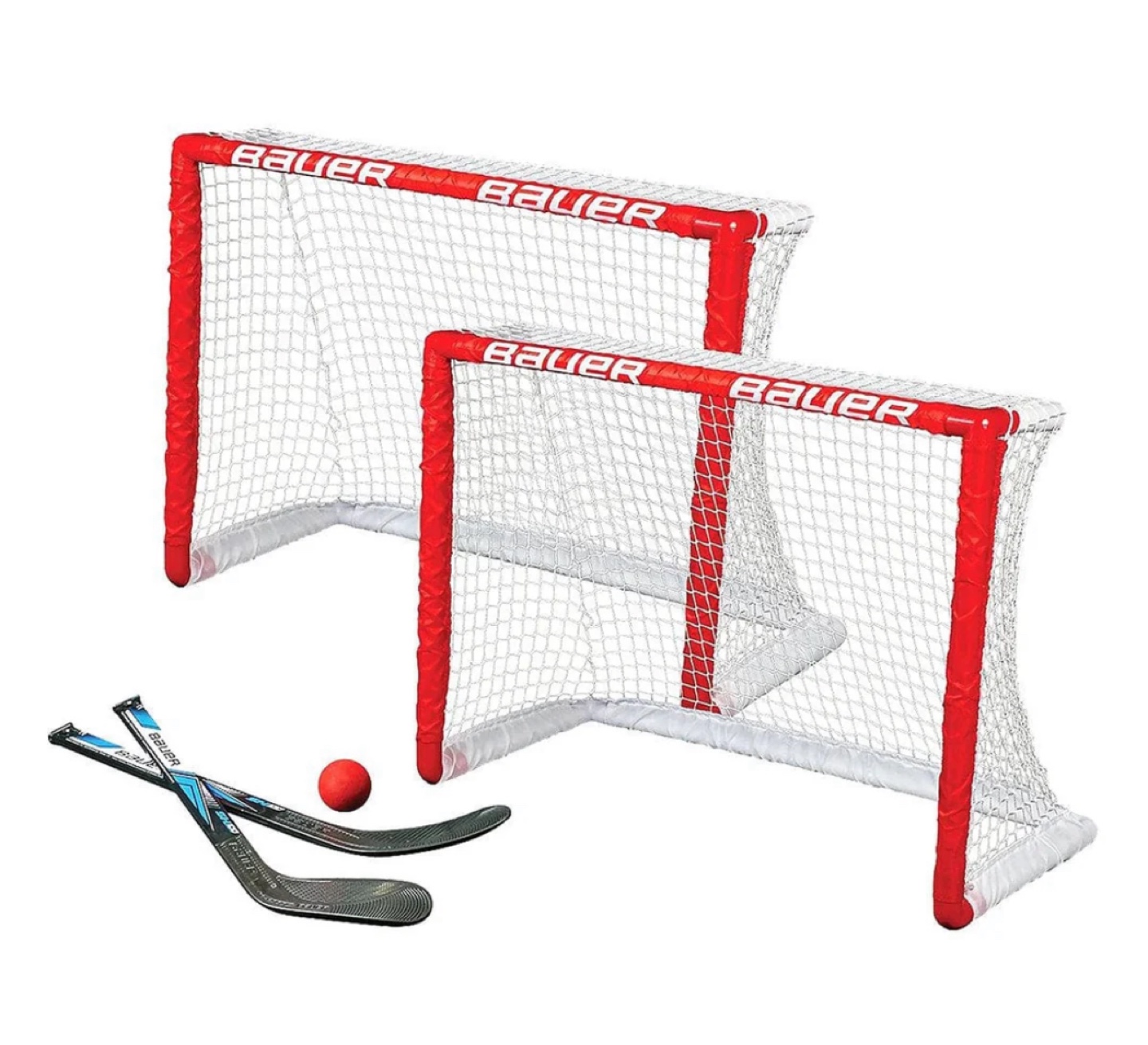 Hockey Goal Set - Two Nets & Sticks