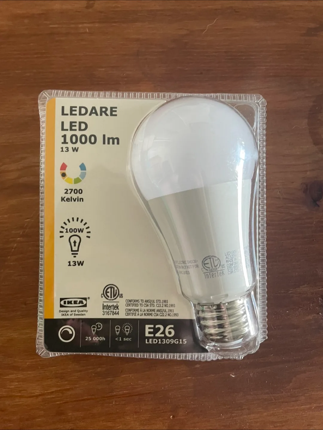 New IKEA LEDARE LED 1000 lm 13W Light Bulb thumbnail
