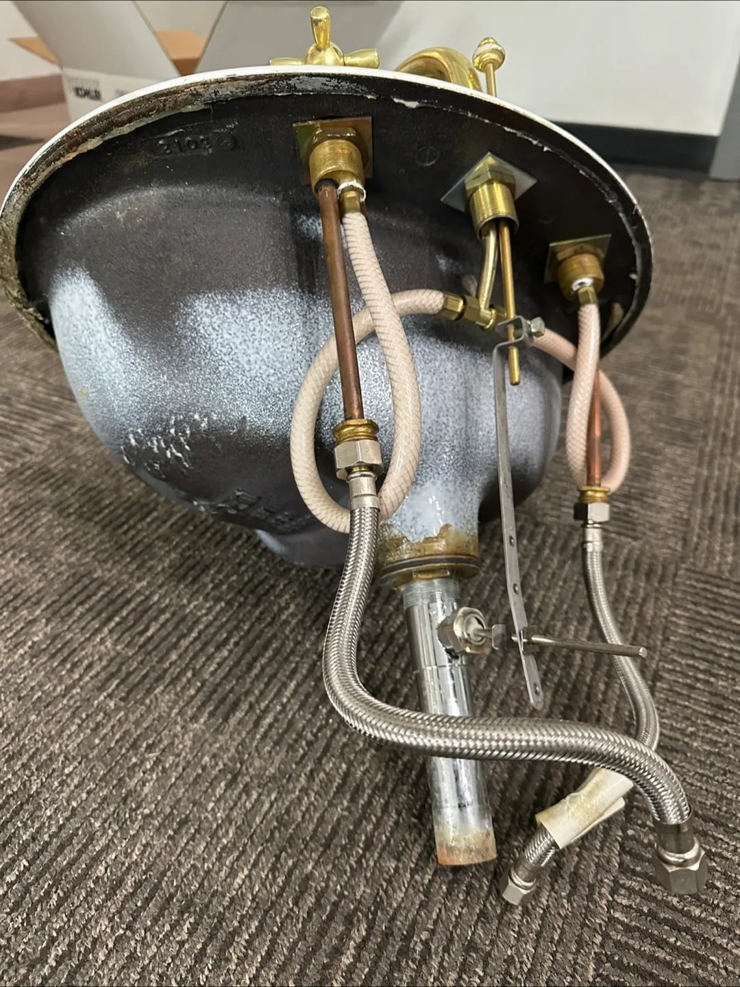 Kohler cast iron lavatory sink image indicator(4)