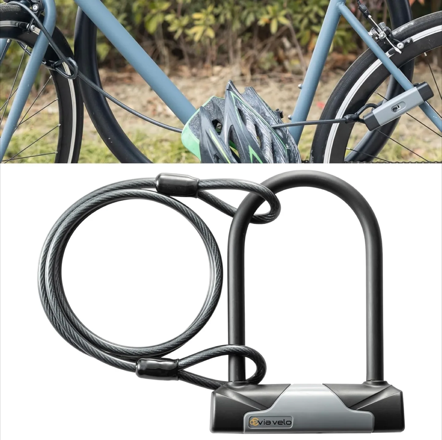 Via Velo Bike U-Lock with Cable image indicator(4)