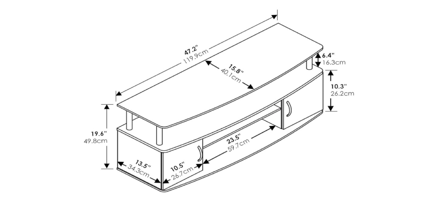 TV Stand with Storage - photo 2