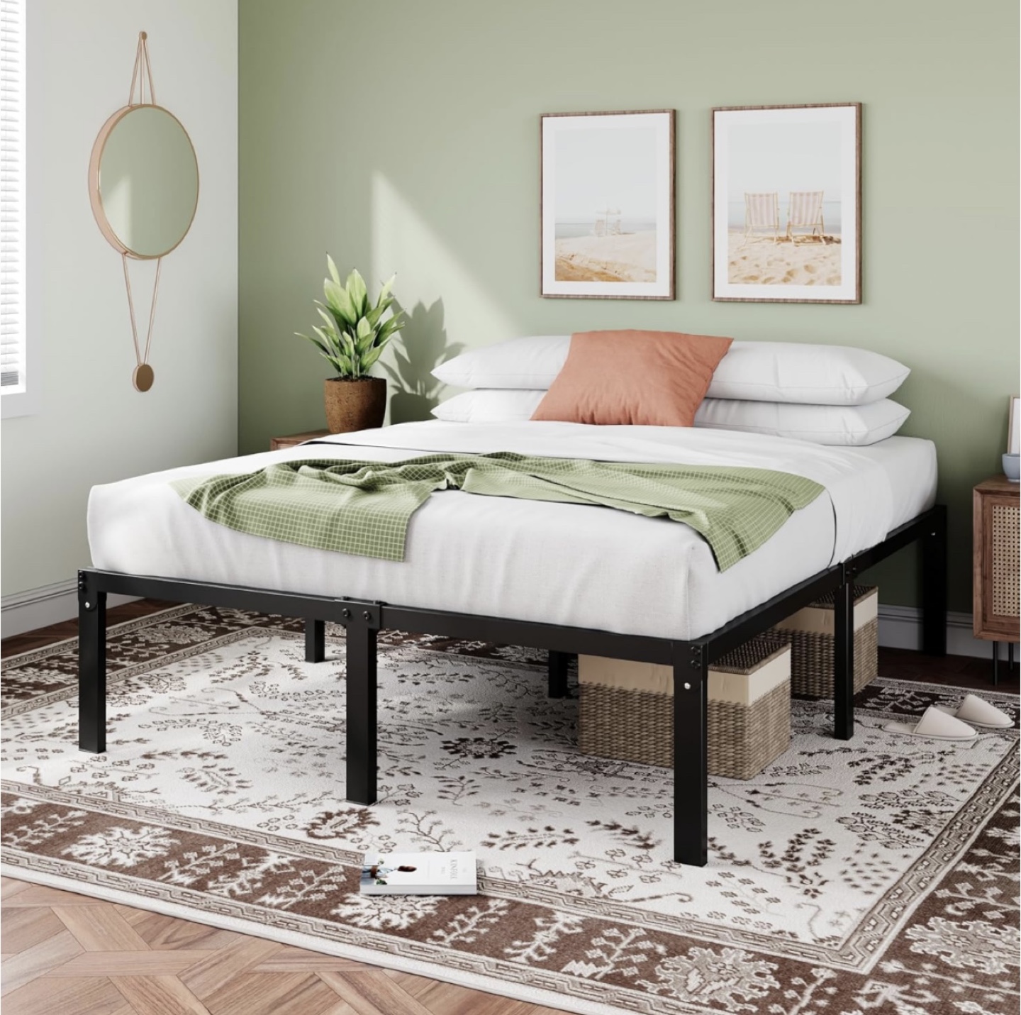 Full Size Memory Foam Mattress with Bedframe - photo 2