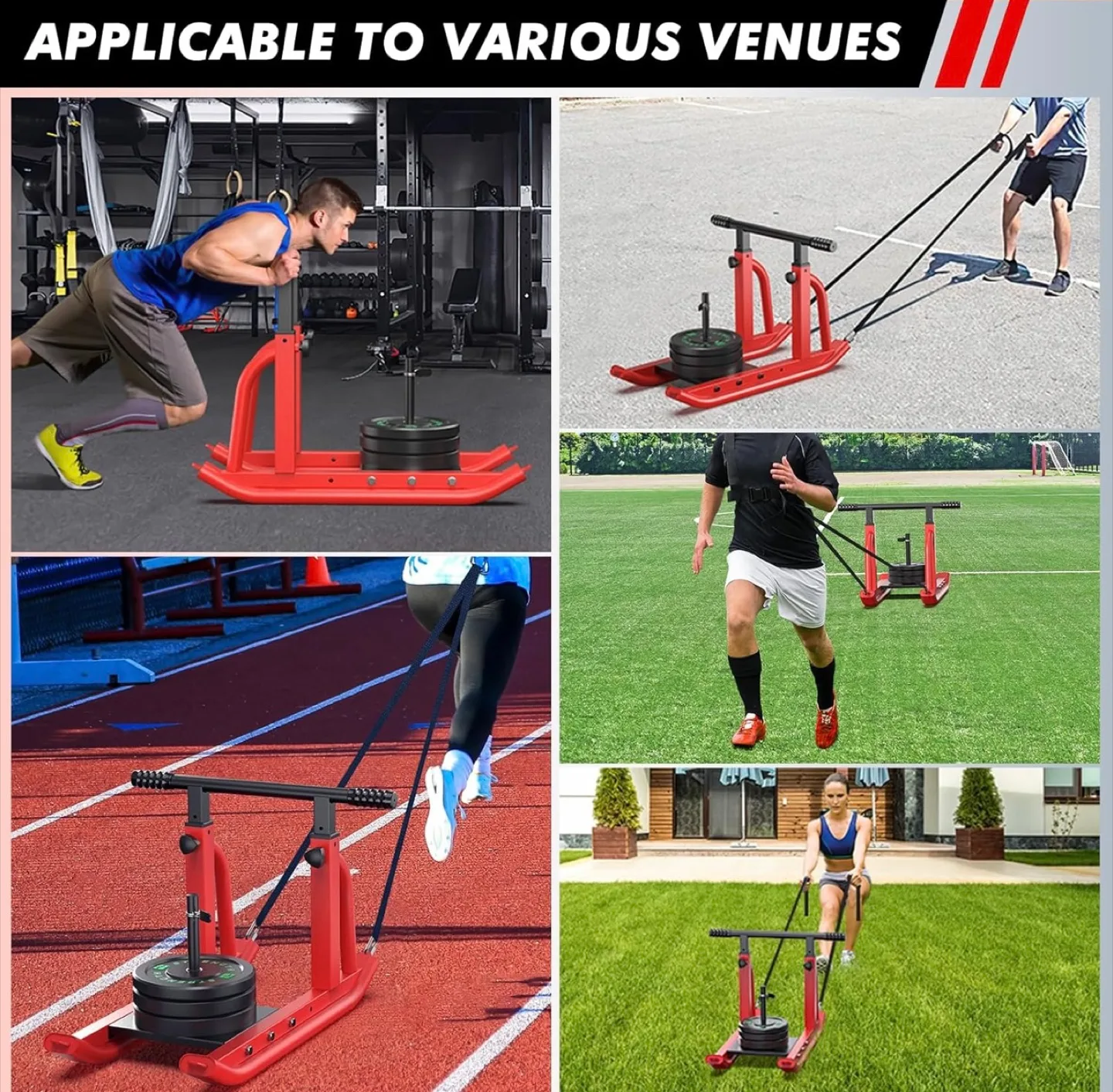 TYRSEN Weight Sled, Push Pull Fitness Sled - NEW image indicator(8)