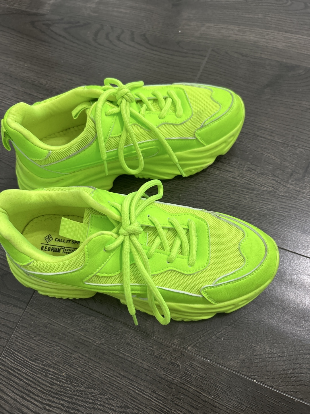 Call It Spring Neon Green Sneakers - photo 2