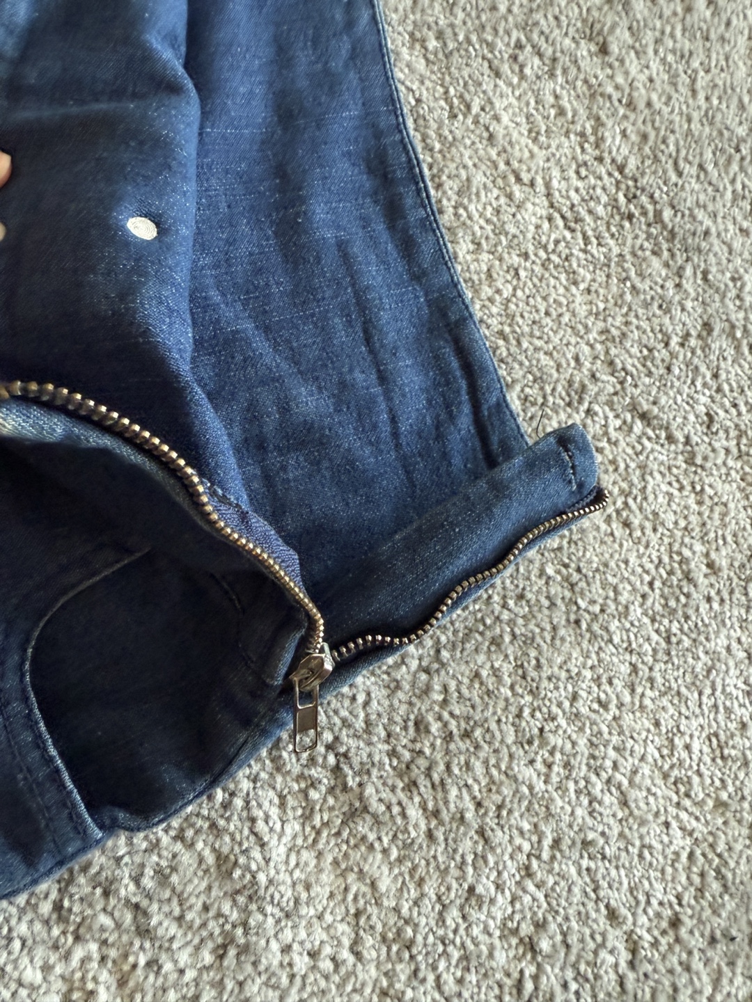 Denim High Waisted Shorts - photo 3