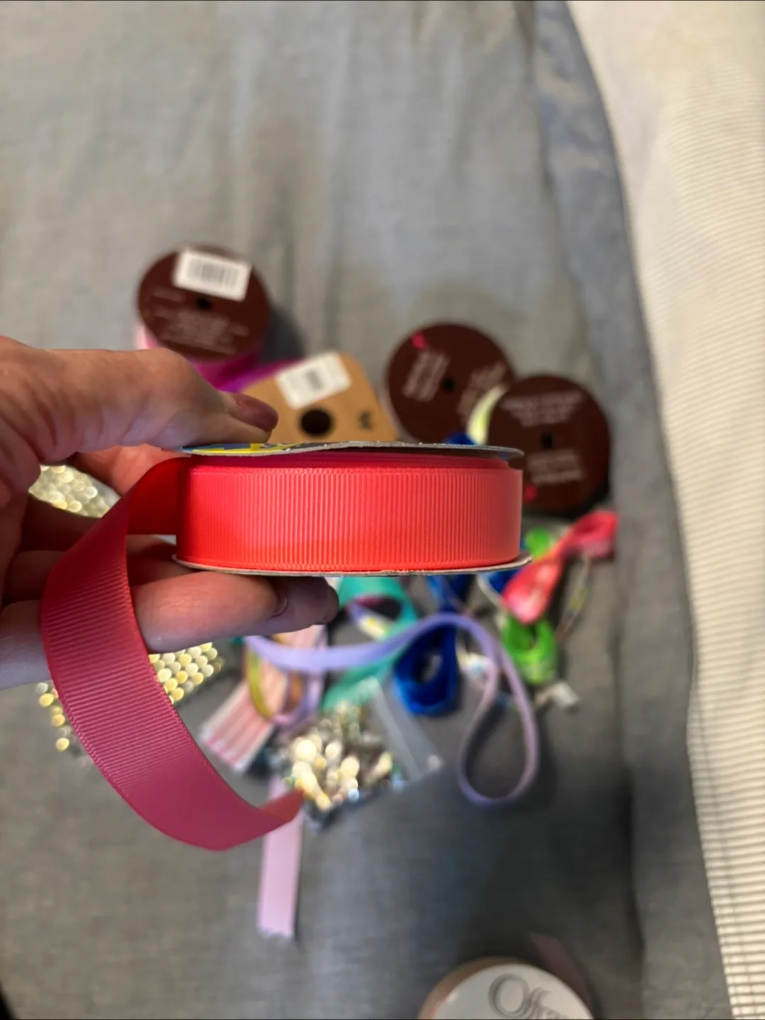 Craft Ribbon Lot - Various Colours & Brands image indicator(3)