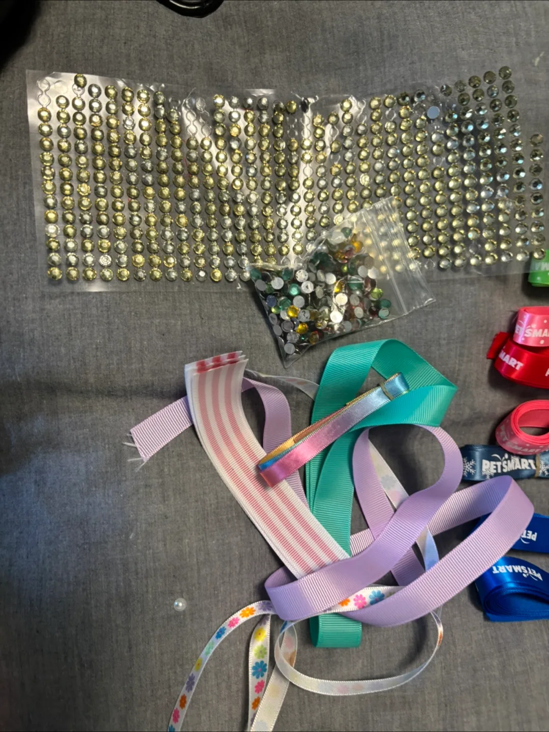 Craft Ribbon Lot - Various Colours & Brands image indicator(9)