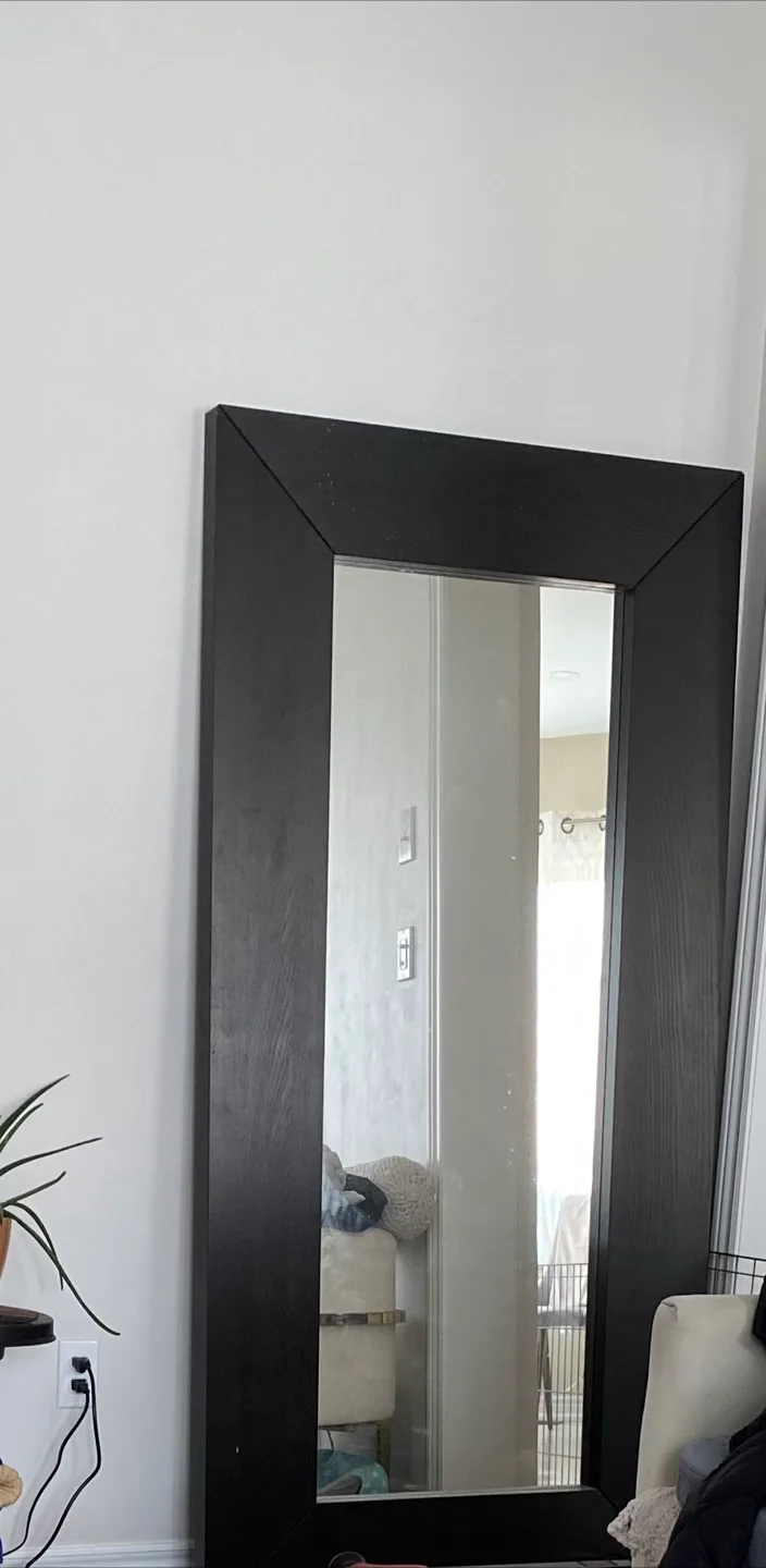 IKEA Black Framed full length Mirror thumbnail