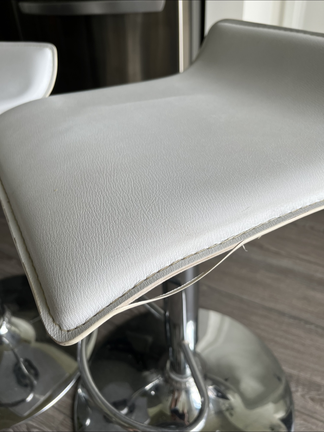 White bar stools (2) - photo 5