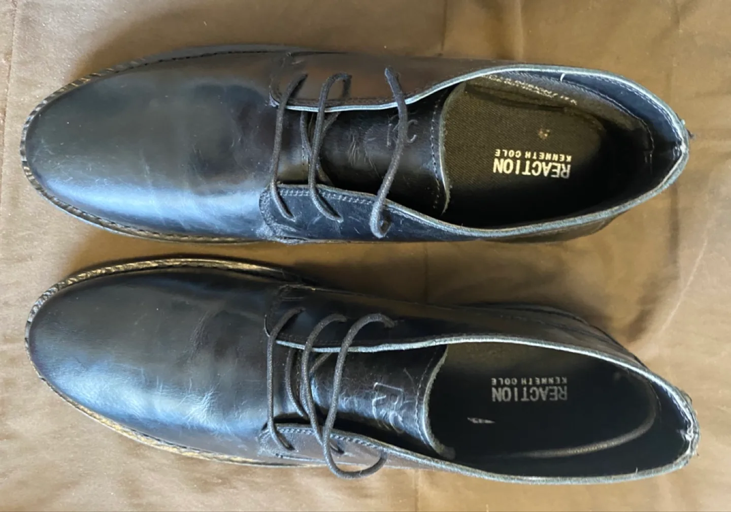 Kenneth Cole Reaction Black Leather Boots Size 11.5 image indicator(4)