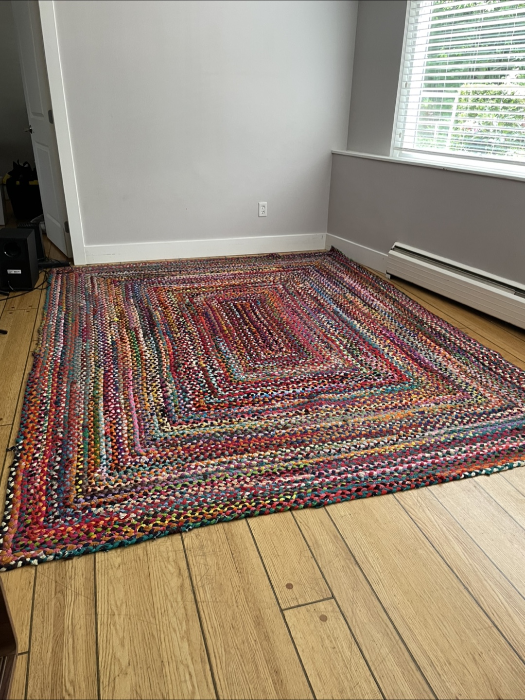 Large Handmade Braided Area Rug - Multi-Colour - photo 2