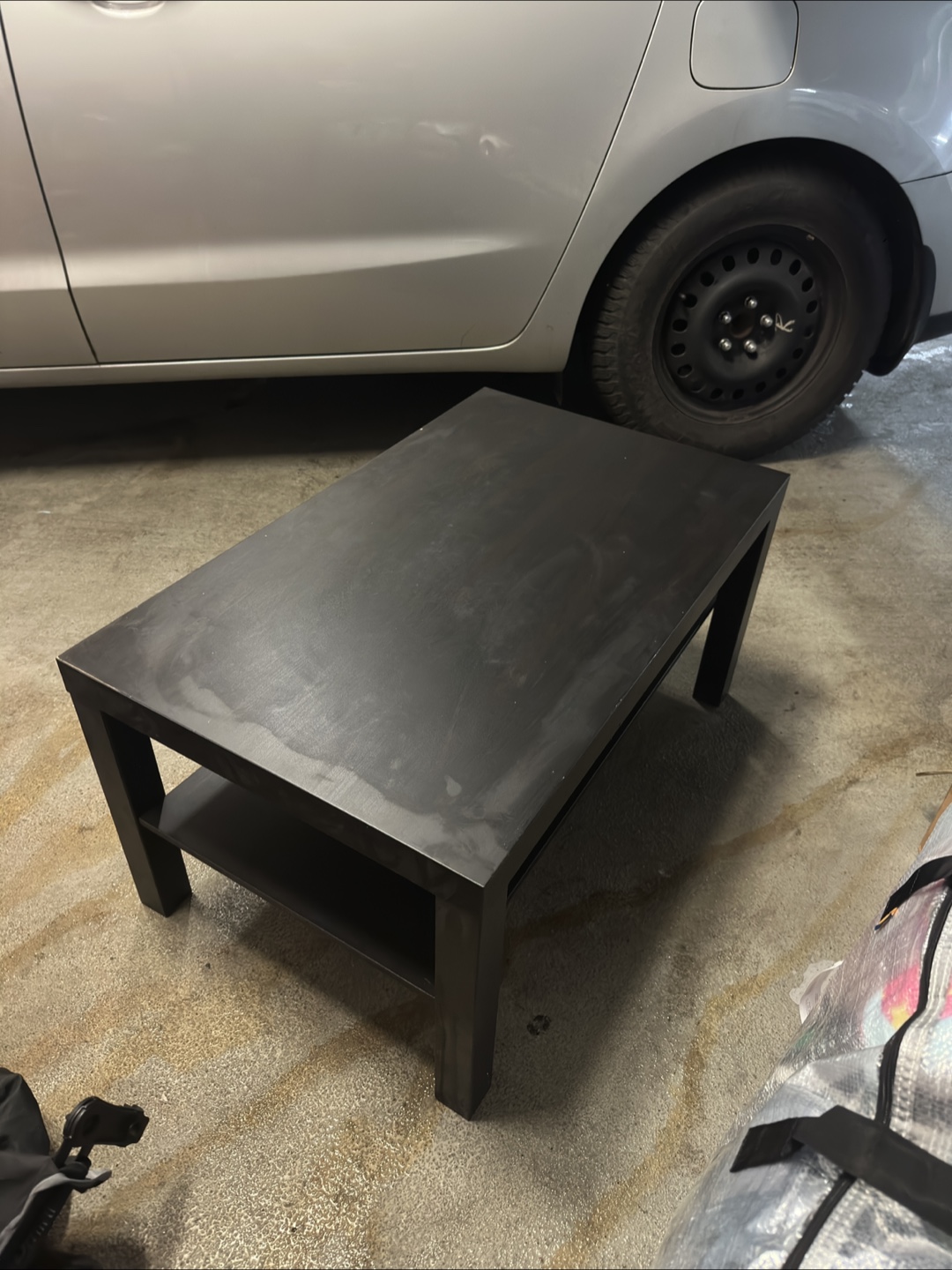 Black Coffee Table with Shelf - photo 4