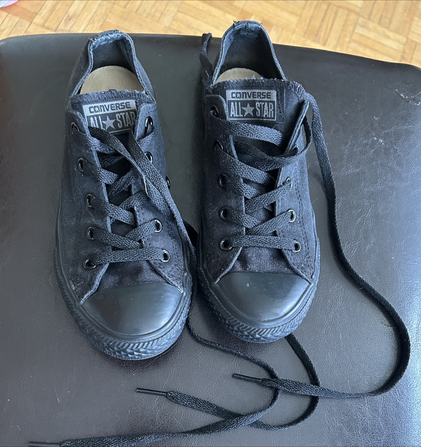 Converse All Star Black Sneakers - Size 3US - photo 2