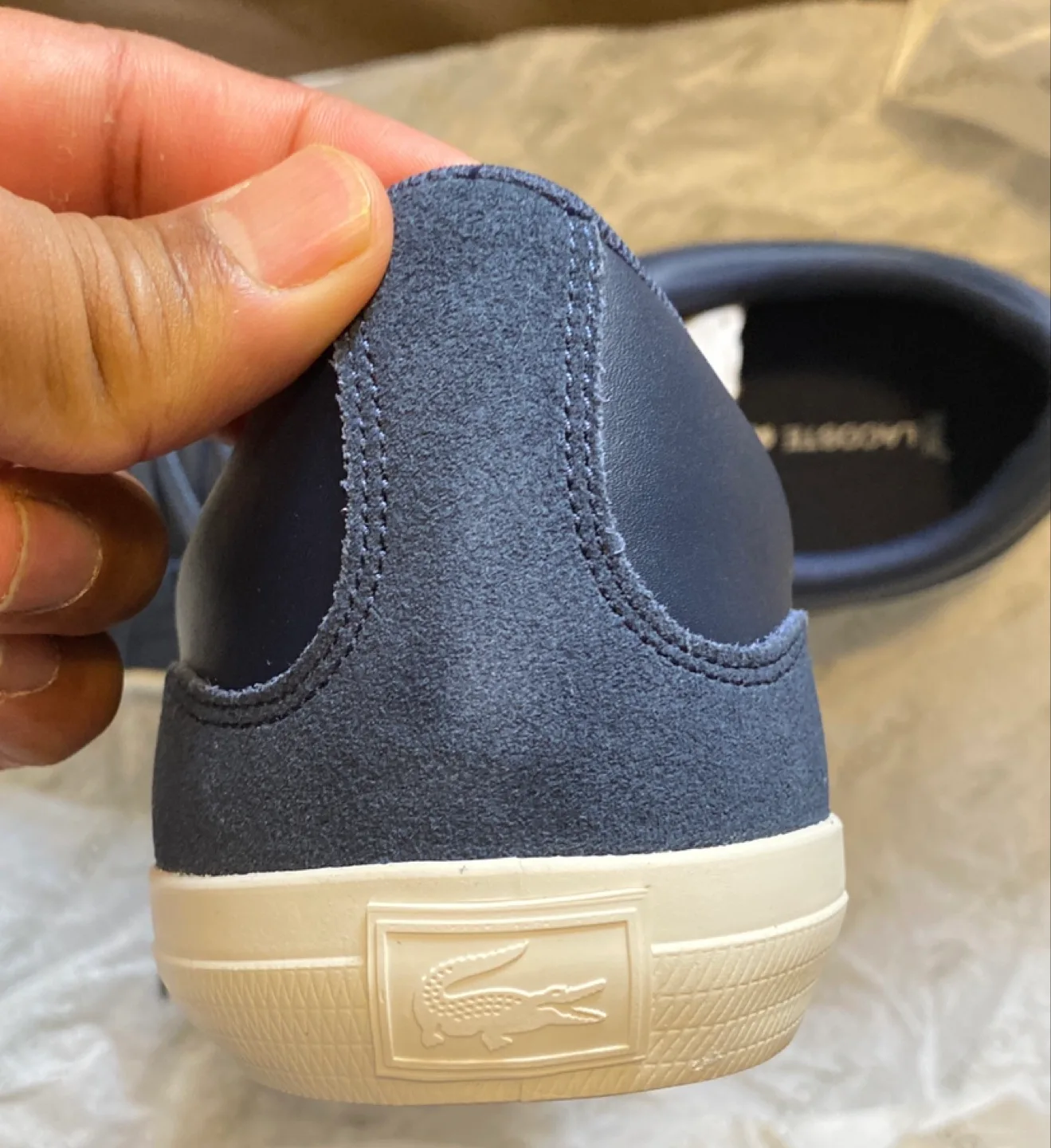 Lacoste Navy Blue Sneakers - New with Box! image indicator(4)