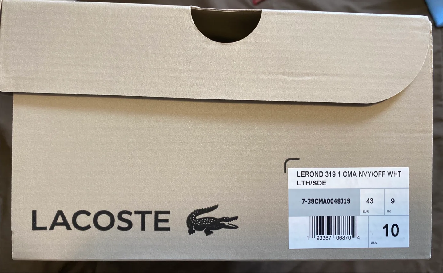 Lacoste Navy Blue Sneakers - New with Box! image indicator(6)