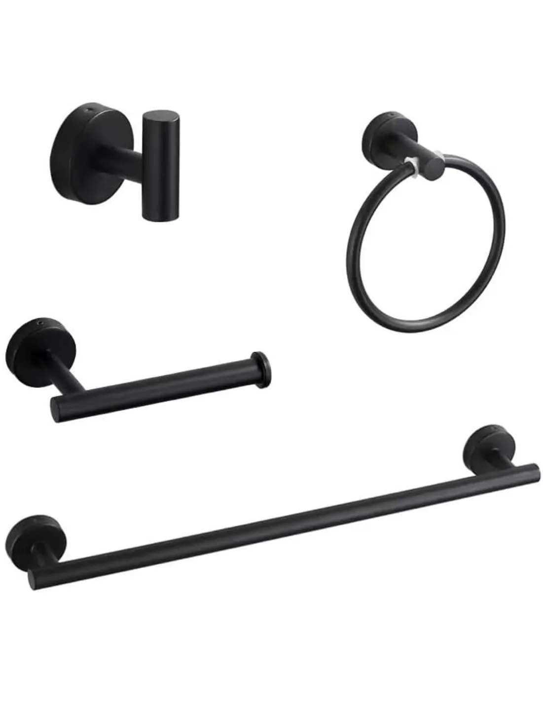 Matte Black Bathroom Hardware Set thumbnail