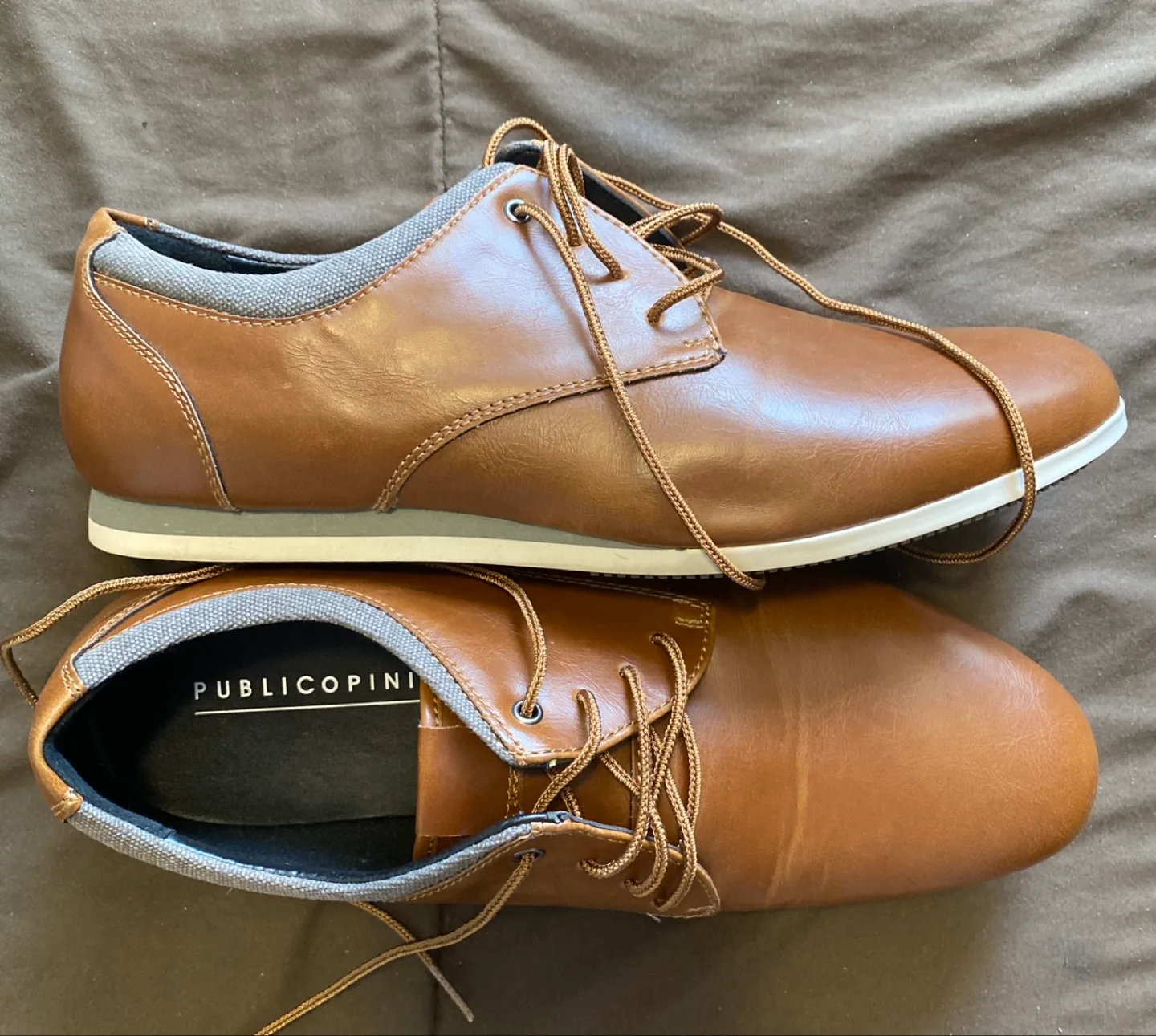 Public Opinion Brown Leather Shoes, Size 9 image indicator(2)