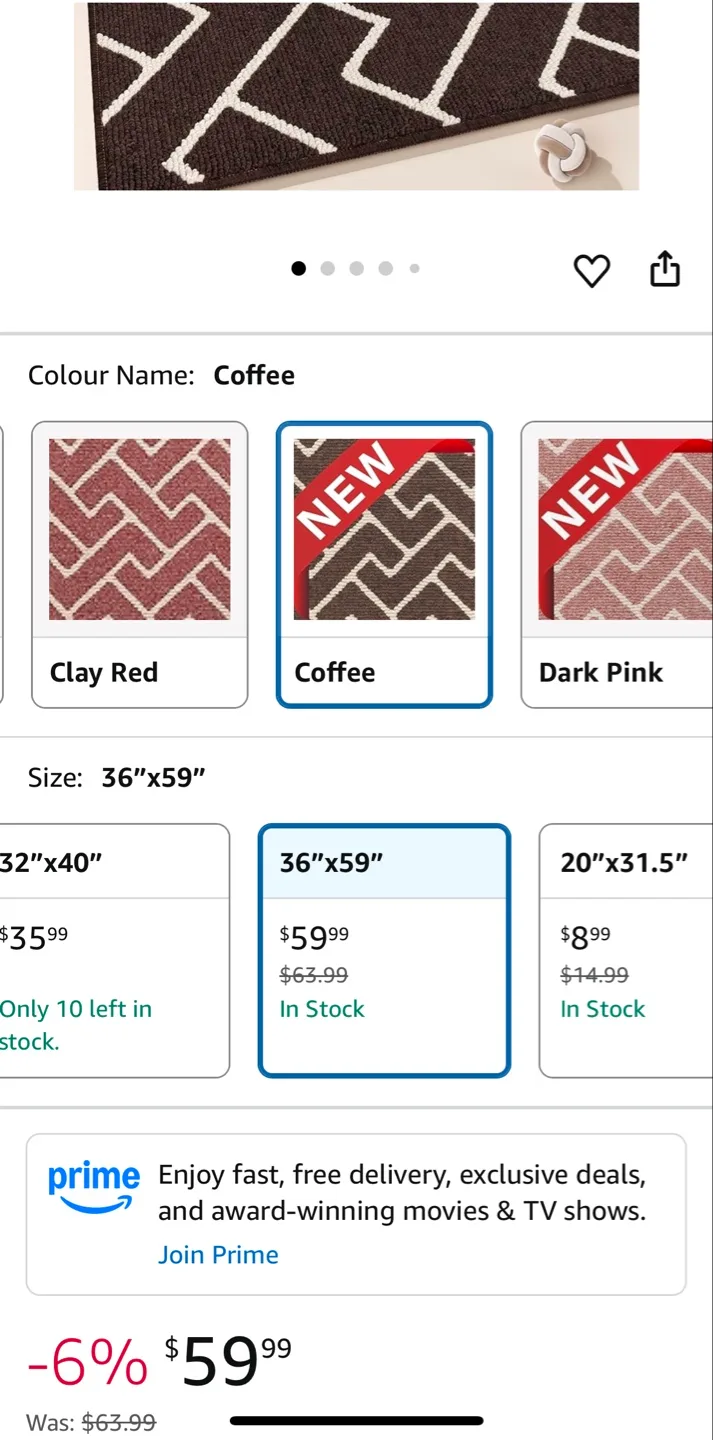 New hicorfe Doormat,Front Door Non Slip mat 36"x59" image indicator(4)