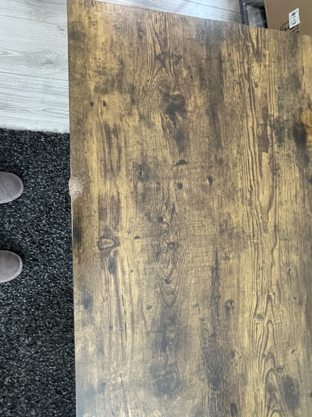 Rustic Brown Dining Table Set with Bench - photo 4
