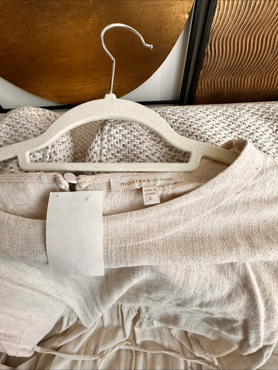 Monteau Los Angeles linen blend  Dress - Size L image indicator(4)