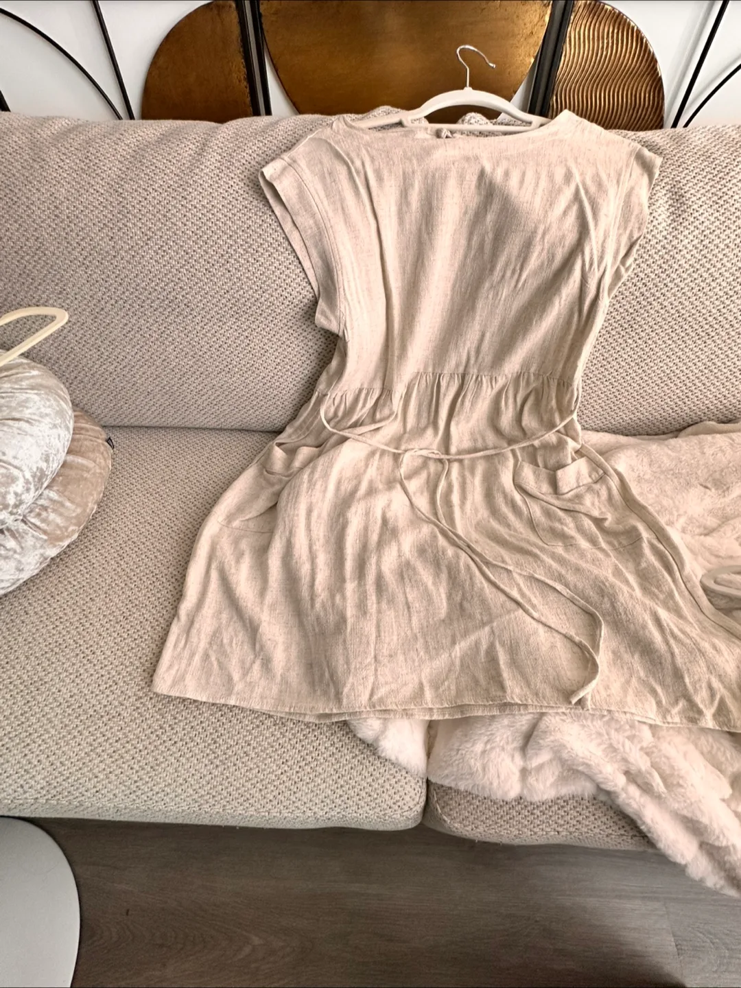 Monteau Los Angeles linen blend  Dress - Size L thumbnail