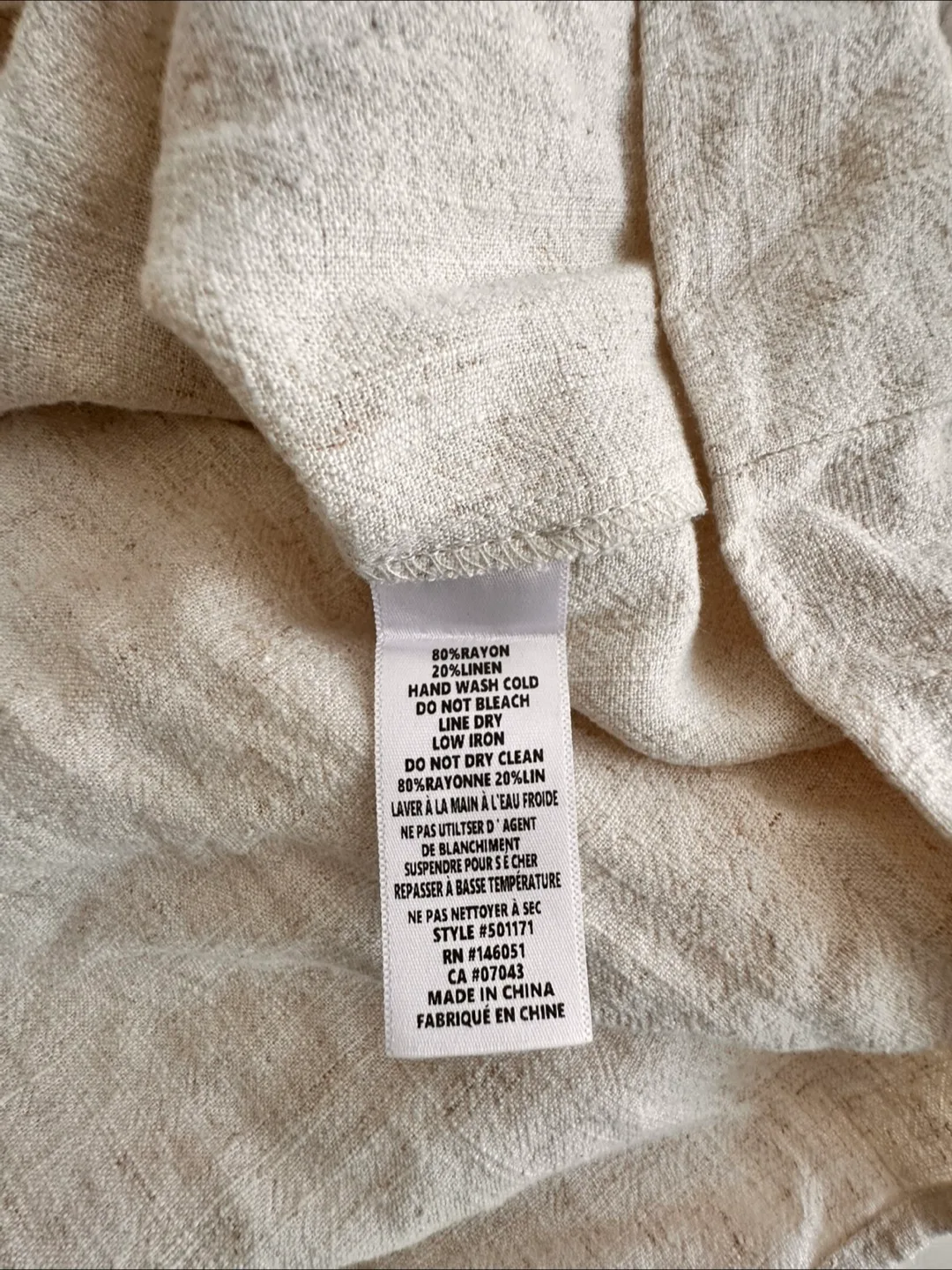 Monteau Los Angeles linen blend  Dress - Size L image indicator(7)