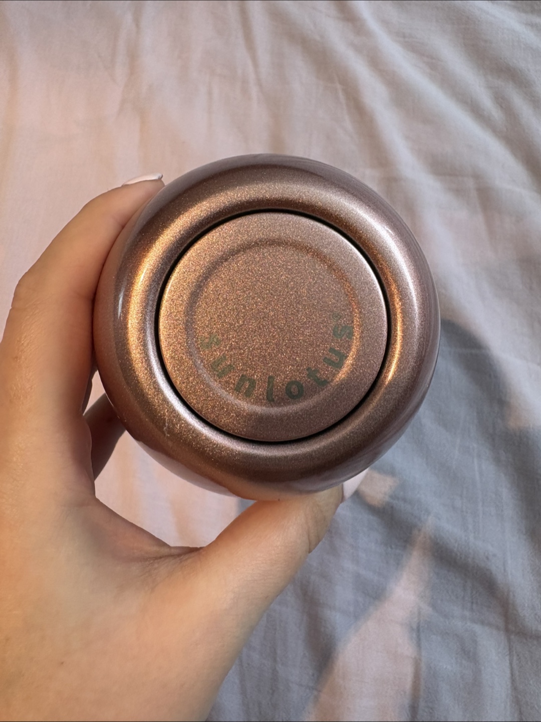 Sunlotus Wine Tumbler in Rose Gold Pink - 12 oz Stainless Steel - photo 4