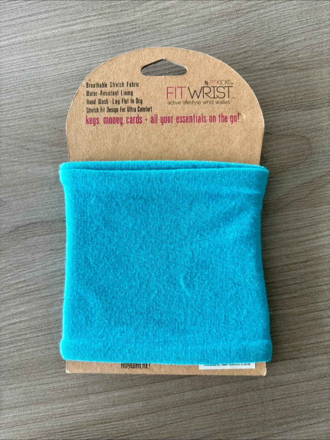 FITWRIST Active Lifestyle Wrist Wallet - Teal image indicator(2)