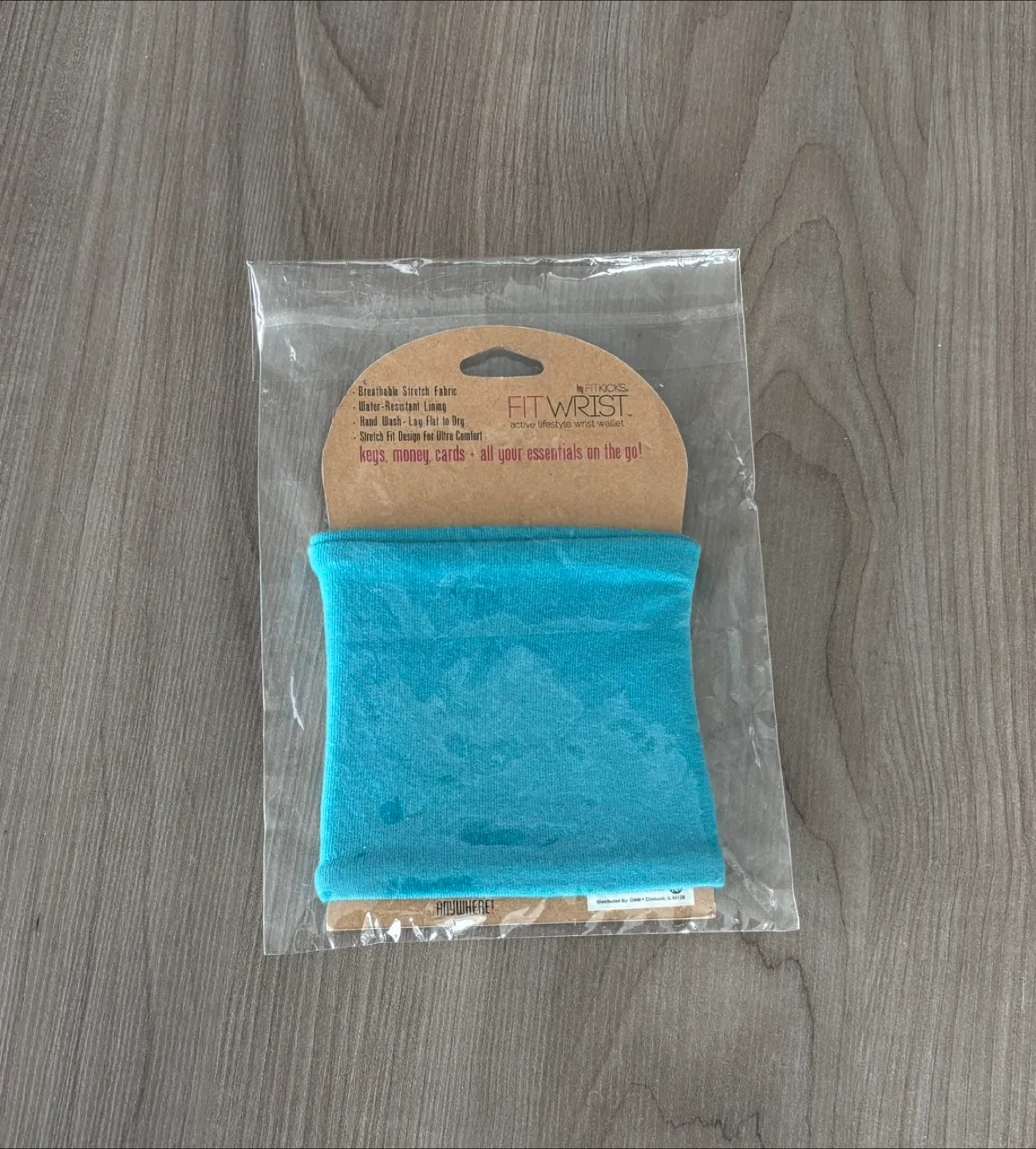 FITWRIST Active Lifestyle Wrist Wallet - Teal image indicator(3)