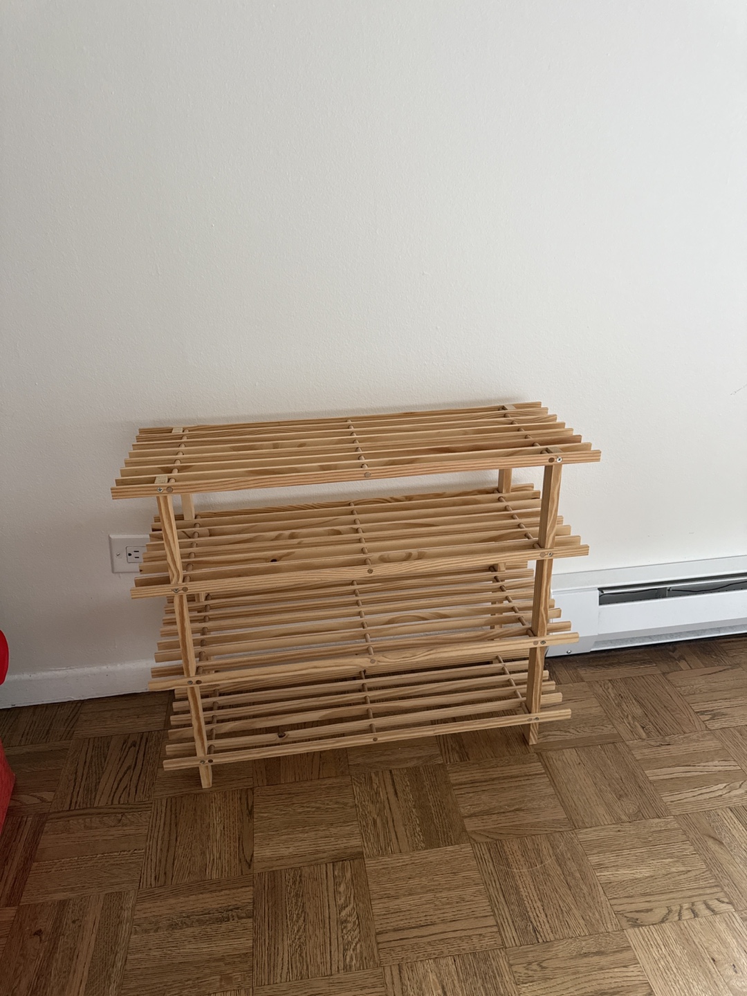 Wooden Shoe Rack - 4 Tier