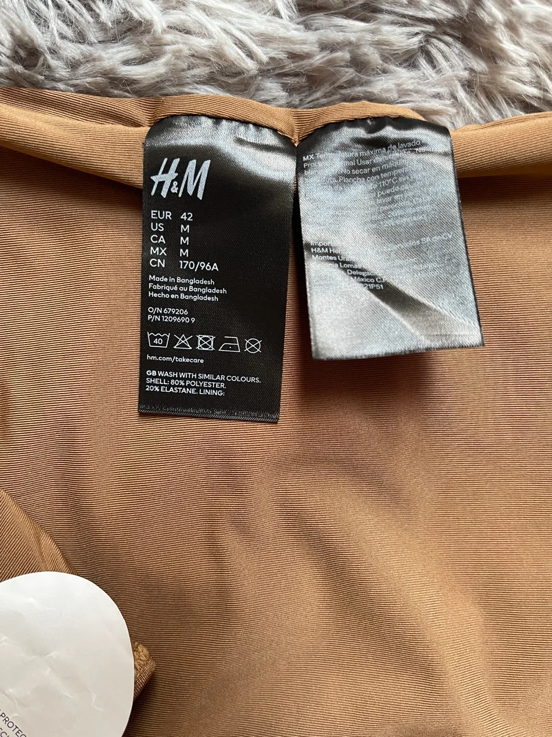 Brown One-Piece Swimsuit - Medium image indicator(3)