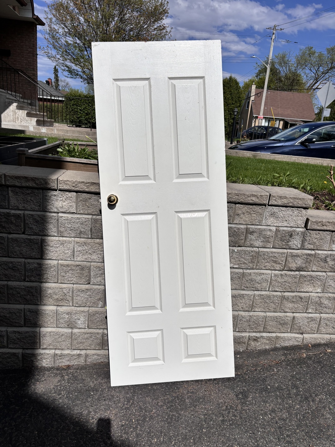 White Interior Door and 2 white closet doors